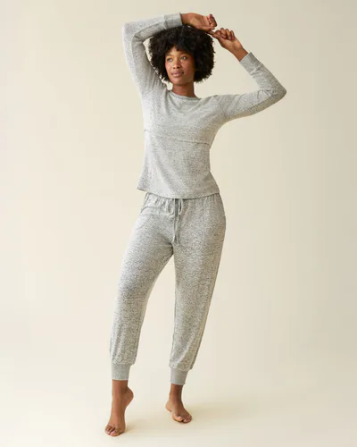 Kindred Bravely CozyKnit Nursing Pajama & Lounge Set | Grey Heather