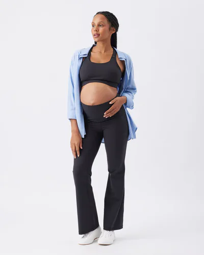 Ripe Maternity Tempo Flare Legging Black