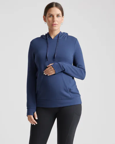 Quince SuperSoft Fleece Maternity & Nursing Hoodie
