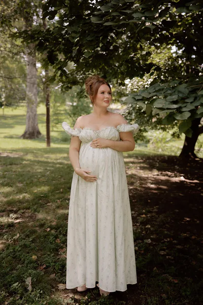 Worth Collective Olivia Floral Maxi Dress in Cottage Sage - Bump Friendly & Size Inclusive *9/15 PRE-ORDER*