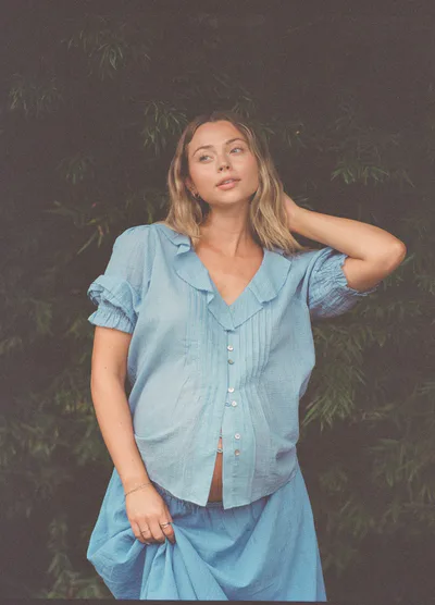 HATCH The Plaid Lou Lou Nursing Blouse