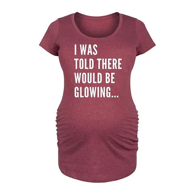 Kohl's Maternity I Was Told There Would Be Glowing Graphic Tee
