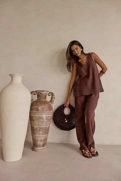 SABO Dita Top - Chocolate