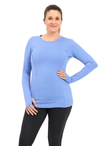 For The Creators Swift Maternity & Breastfeeding Run Top - Cornflower Blue