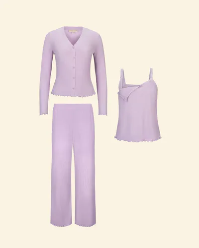 Kindred Bravely Ribbed Modal Nursing Lounge Set