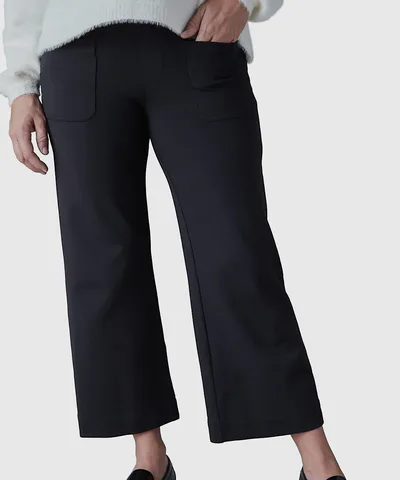 Bump City The Wide Leg Ankle Pant