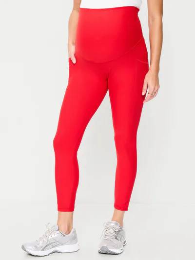 Old Navy Maternity Full-Panel PowerSoft 7/8 Leggings