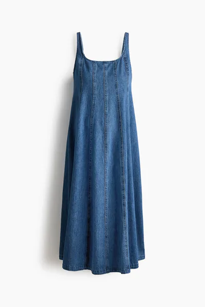 H&M MAMA Denim Midi Dress