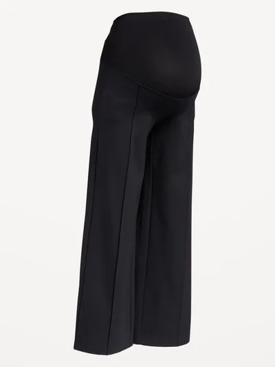 Old Navy Maternity Rollover-Waist Stevie Wide-Leg Pants