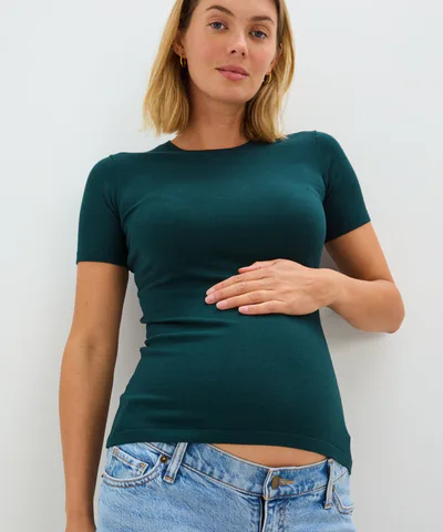 Bump City HATCH: The Softsculpt Knit Tee (Pine)