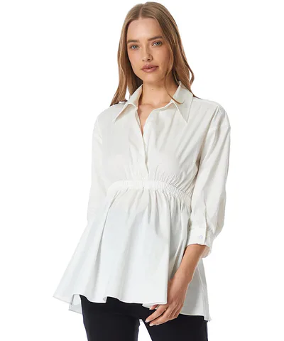 Bump City The Luna 3/4 Peplum Top