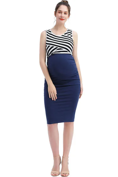 Kimi + Kai Kimi + Kai Maternity "Margot" Midi Dress