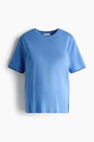 H&M MAMA Fine-Knit T-Shirt