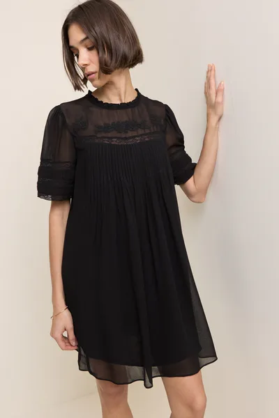 For The Creators Tally Mini Black Dress