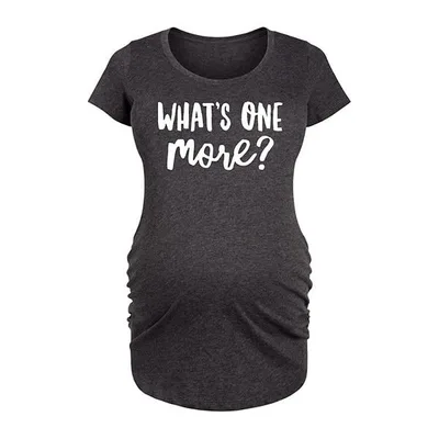 Kohl's Maternity Whats One More Graphic Tee