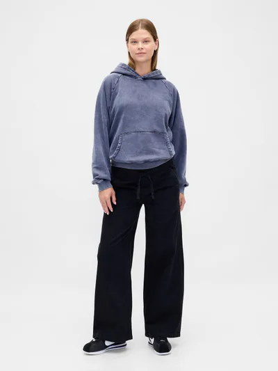 Gap Maternity Full Panel Easy Wide-Leg Jeans