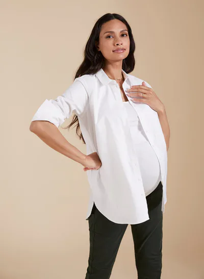 Isabella Oliver The Essentials Organic Cotton Maternity Shirt