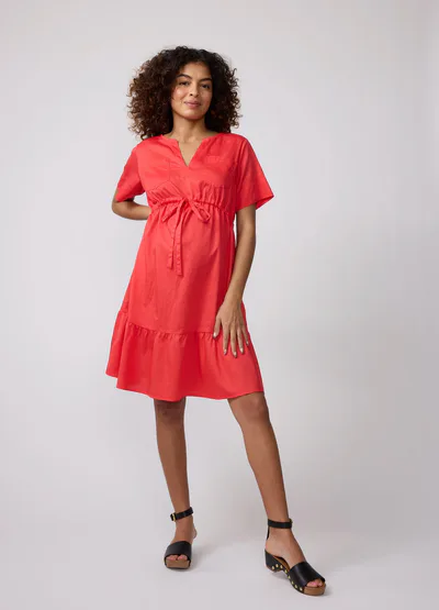 Ingrid & Isabel Remy Maternity Short Sleeve Shirt Dress