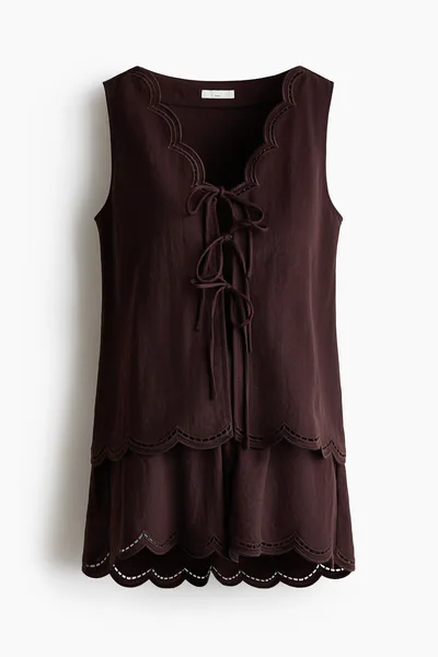H&M MAMA 2-Piece Scalloped Set