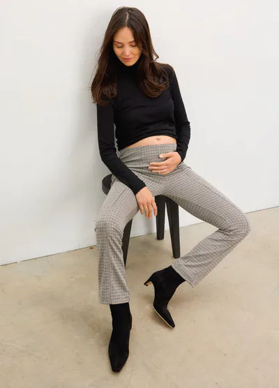 HATCH The Seamed Stretch Crop Pant