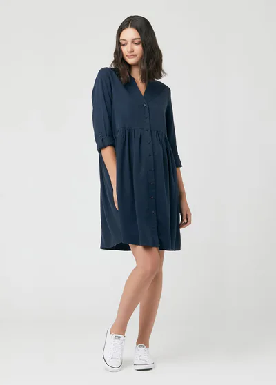 Ingrid & Isabel Ripe Maternity Demi Tencel Dress