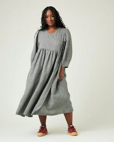 For The Creators Isabel Dress - Back & Stone Micro Gingham