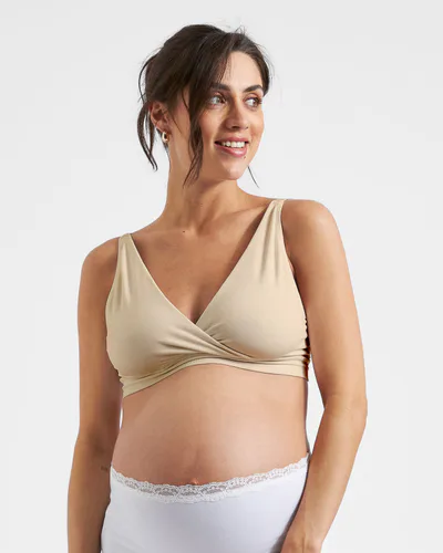 Ripe Maternity Seamless Nursing Bralette  Natural