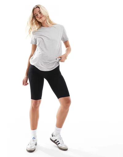 ASOS over the bump basic legging short in black