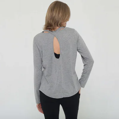 Milk & Baby Harper Cross Back Long Sleeve Nursing Top