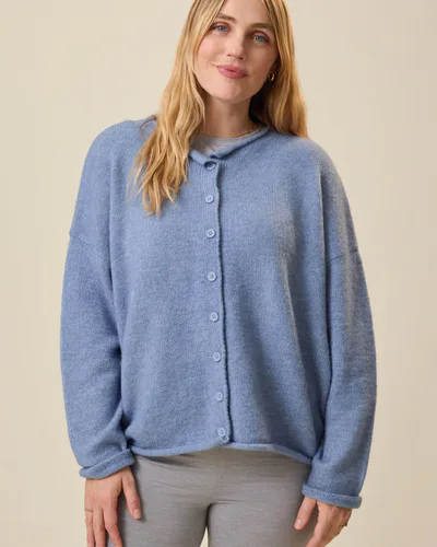 Kindred Bravely Ultra Soft Maternity & Postpartum Cardigan | Slate Blue Heather