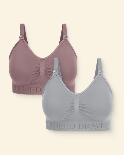 Kindred Bravely Simply Sublime® Nursing Bra Two-Pack | Grey & Twilight