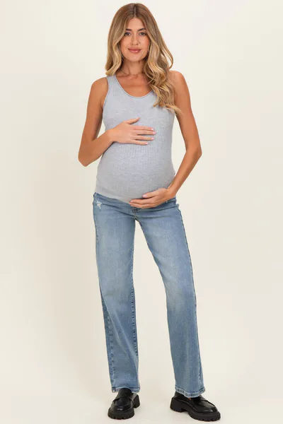 PinkBlush Medium Maternity Dad Jean