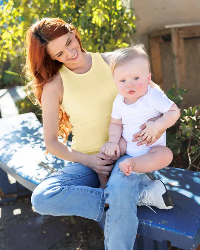 Kindred Bravely Ribbed Bamboo Racerback Nursing Tank | Butter Yellow