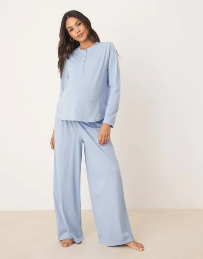 ASOS mix & match pajama pants in blue