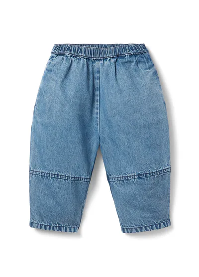 HATCH The Drapey Denim Barrel Pant