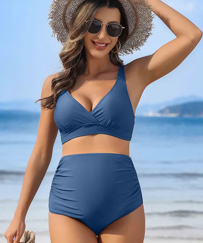 Bump City The Karly Maternity + Nursing Bikini Set