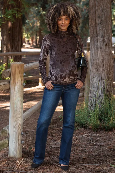 PinkBlush Navy Dark Wash Bootcut Maternity Jeans