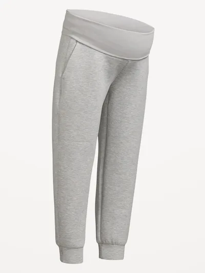Old Navy Maternity Bounce Fleece Rollover-Waist Jogger Sweatpants