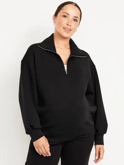 Old Navy Maternity Bounce Fleece Half-Zip Pullover
