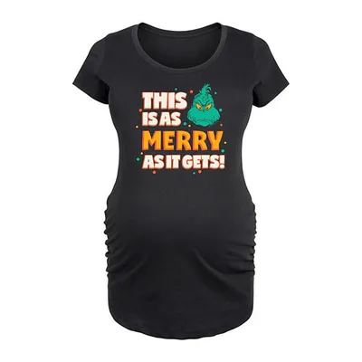 Kohl's Maternity Dr. Seuss Grinch As Merry As It Gets Graphic Tee