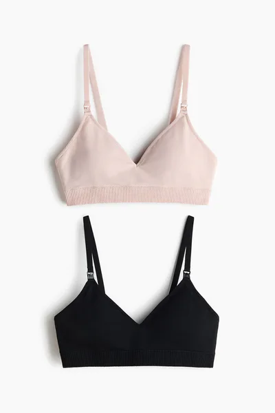 H&M MAMA 2-pack Seamless Padded Nursing Bras