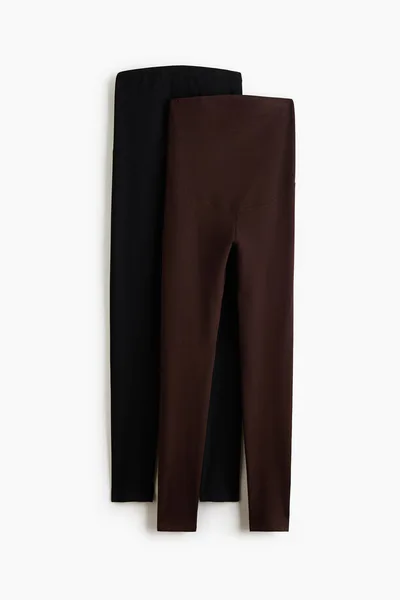 H&M MAMA 2-pack Jersey Leggings