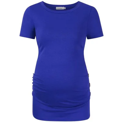 Target Maternity Shirts Side Button and Ruched Maternity Tunic Tops