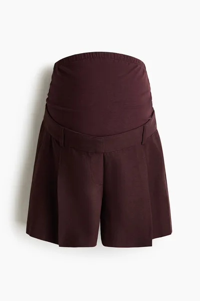 H&M MAMA Linen-Blend Shorts