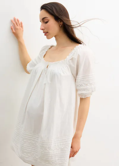 HATCH The Lottie Secret Nursing Mini Dress