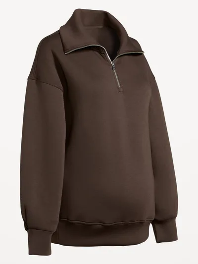 Old Navy Maternity Bounce Fleece Half-Zip Pullover