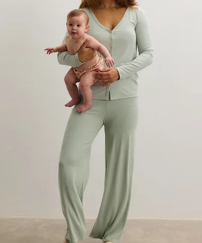 Bump City HATCH: The Softest Rib Over Under Relaxed Pant