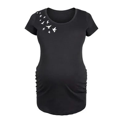 Kohl's Maternity Flying Birds Graphic Tee
