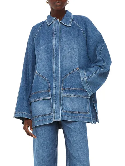 For The Creators Flare Sleeve Denim Jacket