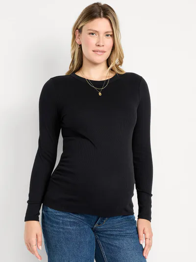 Old Navy Maternity Snug Crew-Neck T-Shirt
